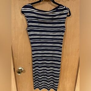 TORY BURCH- 100% silk stripped dress